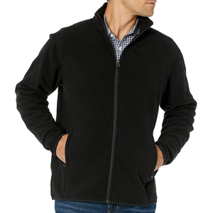 Veste polaire en tissu tissé style hiver à manches longues avec fermeture éclair pour homme - Product Image 3