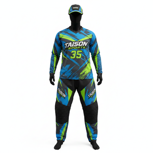 Maillot de Gardien de But Floorball Personnalisé 2026 Noir et Or, Manches Longues, Rembourré, en Polyester, Design Premium pour Hommes, Femmes et Équipes - Product Image 5