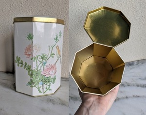 Decorative Floral Tin <b>Jar</b> Perfect for Spice Storage Masala Organize And Dry Snack Biscuits Cookies And Namkeen Storage Container - Product Image 4