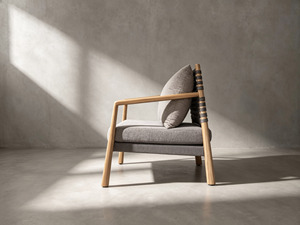 Sillón de Jardín de Mimbre para Exteriores, Silla de Patio con Cojines, Asiento Acolchado para Terraza - Product Image 6