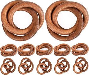 Wholesale Natural <b>Solid</b> <b>Wood</b> Napkin Rings Set Luxury <b>Round</b> Wooden Napkin Holder Rings for <b>Dining</b> <b>Table</b> Decor Party - Product Image 1