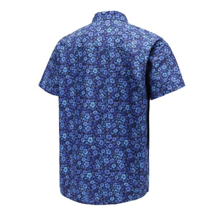 Chemise de plage à imprimé floral pour homme de haute qualité, polyester et élasthanne, respirante, décontractée, à boutons - Product Image 2