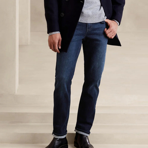 Nouveauté - Jeans pour homme, coupe classique, qualité supérieure, pantalon slim, denim sur mesure, motif uni, pour l'été et l'automne - Product Image 2