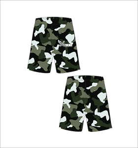 Pantalones Cortos de Baloncesto con Patrón Verde Personalizado para Hombre, Pantalones Deportivos Transpirables de Malla, Ropa Deportiva de Verano con Logotipo Impreso al por Mayor - Product Image 1