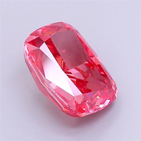 Diamante de Laboratorio Cultivado en Laboratorio, Corte Cojín, Color Rosa Intenso, Certificado IGI, CVD VS1, Corte Excelente, para Diseños de Joyería Personalizada