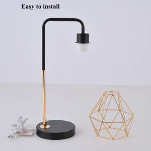 Luxury Gold <b>Desk</b> Lamp Industrial Edison Style Table Lamp for End Table Bedroom Living Room <b>Office</b> Interior Decor - Product Image 2