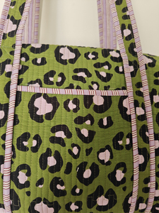 Shree Balajee <b>Garments</b> Lightweight Cotton Duffle <b>Bag</b> Zipper Closure Double Handles 20-35L Capacity Small Stripe Print for <b>Travel</b> - Product Image 4