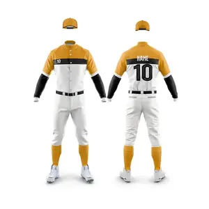 Uniformes de Béisbol Personalizados con Sublimación de Tinte Completo, Uniforme de Béisbol Personalizado, Pantalones y Camiseta de Béisbol Sublimados - Product Image 4