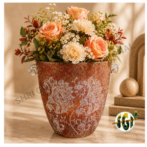 Handmade <b>Glass</b> Plant <b>Pot</b> with Modern Design for Home and Garden Decoration - Product Image 2