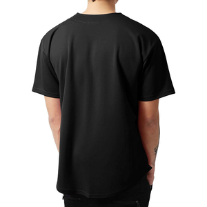 Maillot de baseball supérieur pour homme, grande taille, décontracté, à boutons, manches courtes, 100 % polyester, uniforme sportif d'équipe, couleur unie, séchage rapide - Product Image 5