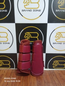 Botas para Caballos BRAND ZONE Deportivas de Neopreno y Cuero PU de Alta Elasticidad con Diseño Transpirable de Malla Exterior para Protección de Patas - Product Image 4