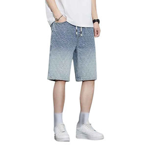 Shorts en jean délavé unisexe à séchage rapide, style vintage et usé, avec poches, pour le sport et le jogging, service OEM - Product Image 6