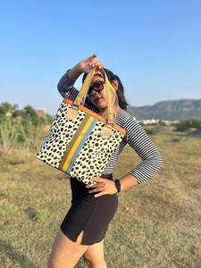 กระเป๋าชอปปิงหนังขนสัตว์พิมพ์ลายสัตว์มีสไตล์ใหม่กระเป๋าแฟชั่นหลากสีคุณภาพสูงสำหรับผู้หญิง - Product Image 3