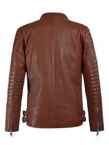 Shotgun Tan Moto Leather <b>Jacket</b> - Product Image 3