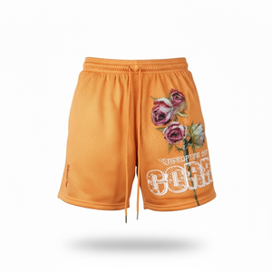 Men's Gym Running High Street Casual Shorts Quick-drying Breathable Woven <b>Mid</b>-waist Elastic Closed Knee Length Double <b>Layer</b> - Product Image 3