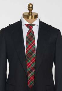 Corbata de Poliéster a Cuadros, Corbata Formal Delgada, Azul, Amarillo, Rojo, con Patrón, Accesorio para Bodas y Negocios - Product Image 2