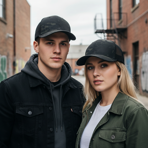 Casquette de camionneur personnalisée avec logo brodé, 6 panneaux structurés, visière incurvée, en tissu, pour hommes et femmes, style outdoor, hip-hop, camouflage - Product Image 6