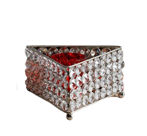 Dinnerware <b>Crystal</b> Design Candle Holder Silver Decor Other Shiny Candle <b>Stand</b> Indoor And Outdoor Candle Votive - Product Image 1