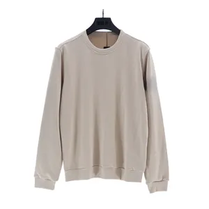 <b>Men's</b> Unisex Oversized Sweatshirt Casual Fashion 3D Embroidery Solid Design Custom Fleece 100% Cotton - Product Image 3