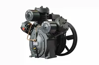 Compresor de Aire de Pistón de Doble Etapa de Alta Resistencia con Tanque Receptor de Aire, Sistema de Aire Comprimido Industrial para Manufactura