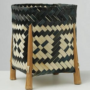 Support de plantes en rotin moderne et écologique, panier fait main en osier, porte-pot de fleurs pour la décoration intérieure, du jardin, du patio et du balcon - Product Image 1