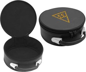 Étui pour casquette maçonnique du Rite écossais – Cuir d'imitation haut de gamme, boîte de rangement et de présentation portable pour fez (33e degré du Rite écossais) - Product Image 1
