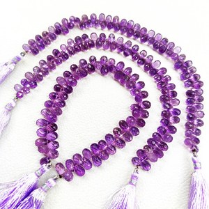 Natural Purple Amethyst Faceted Teardrop <b>Loose</b> <b>Beads</b> Strand 7x5mm Genuine Gemstone <b>Beads</b> For Jewelry Making Wholesale Supplies - Product Image 5