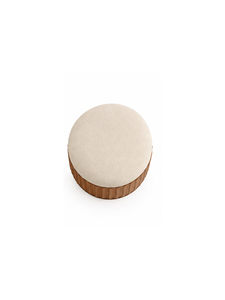 Modern Fabric Bar <b>Stool</b> with <b>Wooden</b> Strong Legs Base Minimalist Design for Home Bar and Commercial Cafe Use - Product Image 2