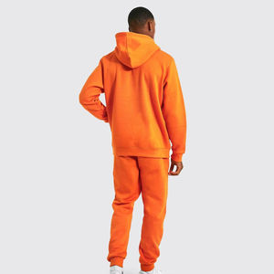 Conjunto Deportivo para Hombre, Edición Limitada Naranja, Sudadera con Capucha y Pantalones Largos, 100% Poliéster, Lavado Ácido, Ecológico, Estilo Urbano, Corte Regular - Product Image 2