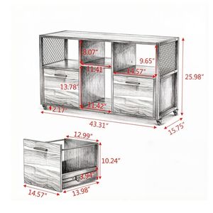 Armadio Archivio per Ufficio con 4 Ripiani - Product Image 3