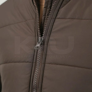 Warm Comfortable Hooded Men Bubble Jacket with Front Logo Breathable & Windproof for Casual Outings and Winter <b>Layering</b> - Product Image 6