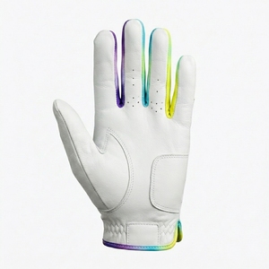 Premium Unisex Cabretta Leather Golf <b>Glove</b> Left Hand Soft Grip Breathable Floral Pattern Outdoor Sports OEM ODM Supplier - Product Image 3
