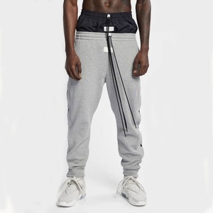 Pantalon de jogging pour hommes, pantalon de sport pour la gym et l'entraînement, coupe slim, pantalon de jogging empilé pour hommes avec poches latérales, prix de gros OEM - Product Image 3