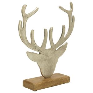 Escultura Moderna de Ángel Plateado, Figura Metálica Hecha a Mano sobre Base de Madera, Decoración Religiosa Contemporánea para Mesa, Sala de Estar, Navidad - Product Image 4