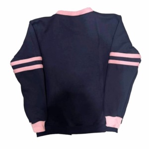 Premium V Neck Custom Sorority Button Front 100% Cotton Breathable <b>Thick</b> <b>Cardigan</b> Loungewear Long Sleeve Simple Embroidery - Product Image 2
