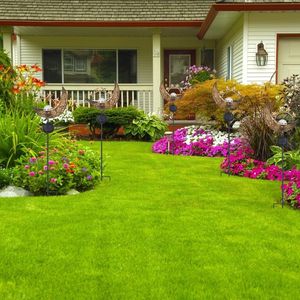 Lampada Solare IP54 Impermeabile a Forma di Luna e Stella, Globo in Vetro Craquelé con Picchetto in Ferro, Luci Solari da Giardino per Vialetti - Product Image 6