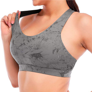 Sujetador deportivo de alta sujeción con compresión, diseñado para correr, entrenamiento en el gimnasio y deportes activos. - Product Image 1