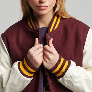 เสื้อแจ็คเก็ต Letterman วัสดุทนทาน คุณภาพเยี่ยม ทรงโอเวอร์ไซส์ มีสินค้าพร้อมส่ง - Product Image 5