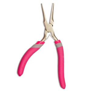 Alicates para hacer joyas con mango curvo, de acero inoxidable, con doble resorte, de punta plana, para abalorios y doblado de alambre. - Product Image 3