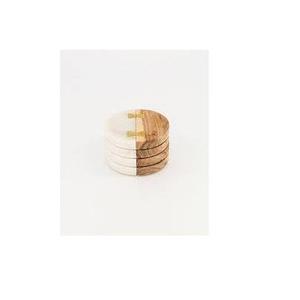 Premium Eco-Friendly <b>Marble</b> <b>Coaster</b> Set Modern Design Washable Durable Natural Stone Table <b>Coasters</b> for Home Decor - Product Image 2