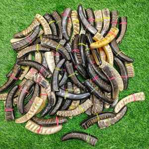 Manche de couteau en corne de bélier artisanal de luxe, matériau naturel durable pour couteaux gauchers à prix abordable - Product Image 3