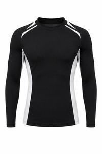 Camiseta de Manga Larga para Hombre, Color Sólido, 100% Poliéster, UPF50+, Ecológica, de Secado Rápido y Absorción de Sudor, para Fitness - Product Image 3