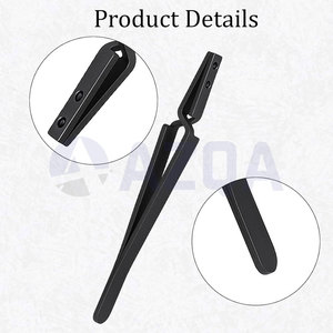 Stainless Steel Body Jewelry Ball Holding Tweezers With Self <b>Retaining</b> Lock For <b>Piercing</b> Removal And Jewelry Changing - Product Image 3
