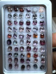 Lote de 35CT de Espinela Natural Multicolor de Calidad Superior AAA, Formas Mixtas, Sueltas, Facetadas, con Juego de Color/Fuego, para Fabricación de Joyas de Birmania - Product Image 1