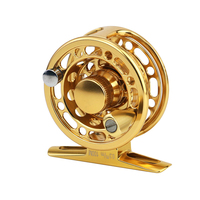Vente en gros de moulinet de pêche CNC en aluminium 2 + 1BB portée de 100m à 200m portée de 6kg max glisser entièrement en métal pour moulinets de pêche à la mouche sur glace et en eau douce
