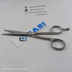 Tijeras Profesionales de Acero Inoxidable para Cortar el Cabello con Acabado Cromado, Hoja Afilada y Punta Redonda, Logotipo Personalizado, Herramientas de Belleza para Barbería - Product Image 2