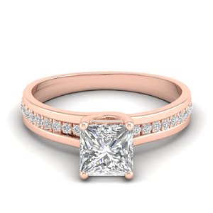 Anillos REYES de Plata de Ley 925 con Certificado GRA, Corte Princesa, Moissanita de 1.40 Quilates, Oro Blanco de 18K Original, Joyería Fina para Mujer - Product Image 5