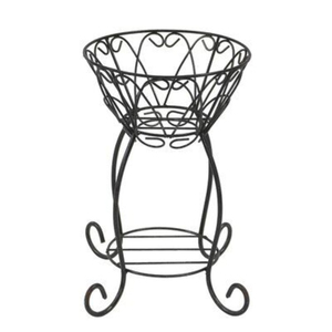 Black Coated Metal Floor Planters for Garden Decoration Wholesale Price Customized Planters for Modern Home Living Room - Product Image 3