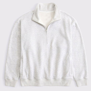 Sweat-shirt à col zippé pour femme Wearpex avec logo personnalisé, ultra doux, en polaire premium, 220g, mélange polyester/coton écologique - Product Image 1