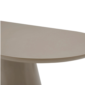 Mesa de Comedor Moderna de Lujo, Ovalada, con Base Montada, Color Marrón, Acabado Liso, Plegable, Resistente, para 6 Personas - Product Image 6